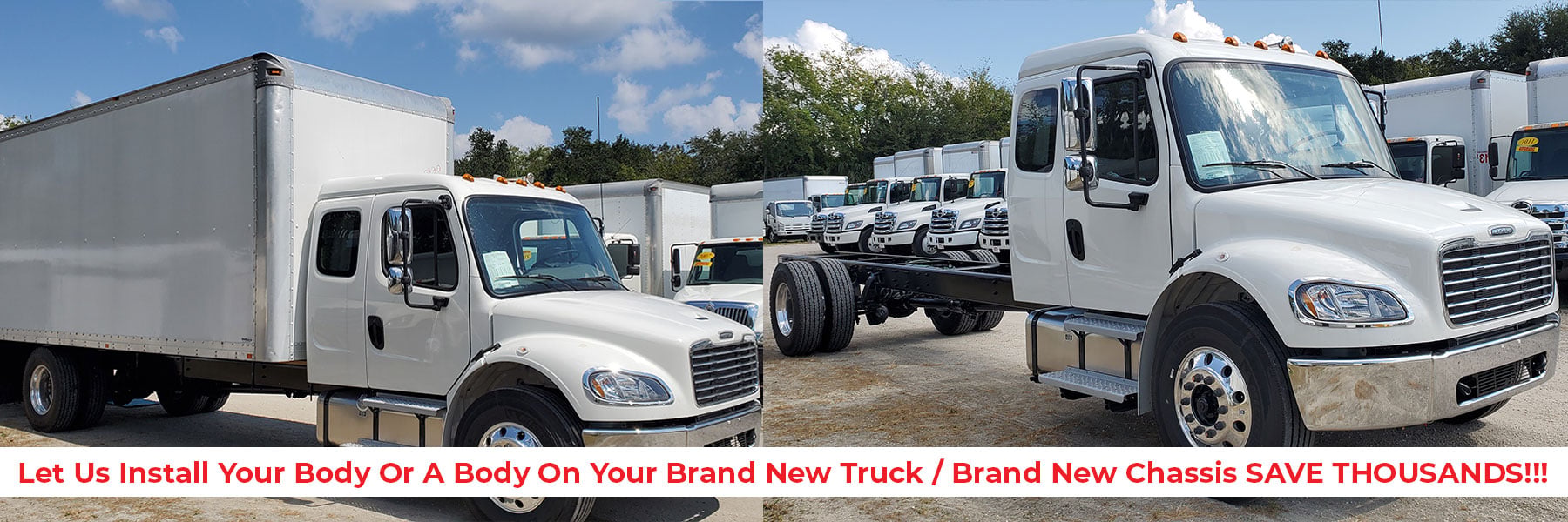 Let Us Install Your Body Or A Body On Your Brand New Truck / Brand New Chassis SAVE THOUSANDS!!!